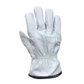 Mechanical Protect ANSI A3 Cut Resistant Goatskin Leather Driver Gloves Keystone Thumb HPPE/Glass Liner